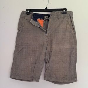 Gray Plaid Shorts